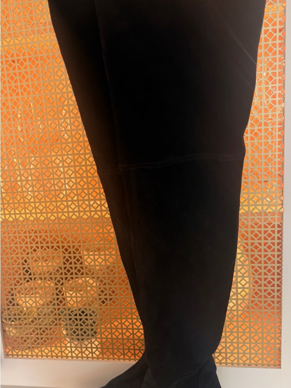 Stuart Weitzman Charolet Lucite Suede Over The Knee Thigh High Boots!EUC size 9! - Picture 2 of 7